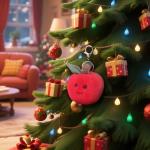 Apricot Lamb Cute Plush Keychain for Kids