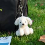 Apricot Lamb Plush Labrador Keychain for Kids