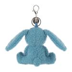 Blue Velvet Bunny Keychain Plush Toy for Kids