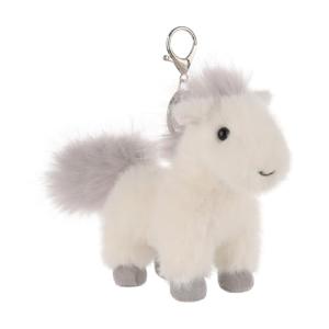 Cute Apricot Lamb Plush Keychain for Kids