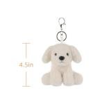 Apricot Lamb Plush Labrador Keychain for Kids