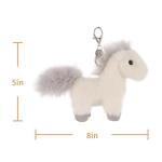 Cute Apricot Lamb Plush Keychain for Kids