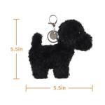 Apricot Lamb Poodle Plush Keychain Bag Charm