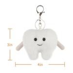 Cute Apricot Lamb Plush Keychain for Kids