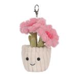 Cute Apricot Lamb Plush Keychain for Kids