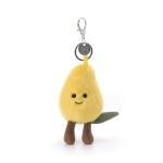 Cute Apricot Lamb Plush Keychain for Kids