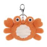 Cute Apricot Lamb and Happy Crab Keychain Charm