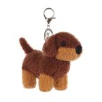 Cute Velvet Dachshund Plush Keychain Charm
