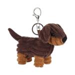 Cute Apricot Lamb Dog Plush Keychain Charm