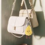 Cute Apricot Lamb Plush Keychain for Kids