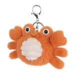 Cute Apricot Lamb and Happy Crab Keychain Charm
