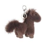 Cute Apricot Lamb Keychain Plush Toy for Kids