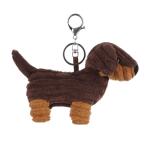 Cute Apricot Lamb Dog Plush Keychain Charm