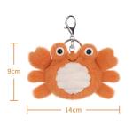 Cute Apricot Lamb and Happy Crab Keychain Charm