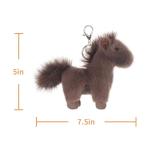 Cute Apricot Lamb Keychain Plush Toy for Kids