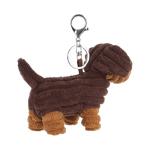 Cute Apricot Lamb Dog Plush Keychain Charm