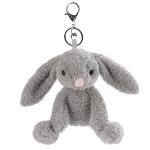 Apricot Lamb Bunny Plush Keychain for Kids