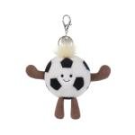 Apricot Lamb Football Plush Keychain for Kids