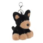 Cute Apricot Lamb Puppy Plush Keychain Charm