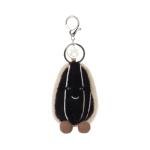 Cute Apricot Lamb Plush Keychain for Kids