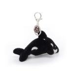 Apricot Lamb Killer Whale Plush Keychain for Kids