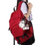 Cute Schnauzer Plush Keychain for Kids