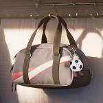 Apricot Lamb Football Plush Keychain for Kids