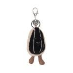 Cute Apricot Lamb Plush Keychain for Kids