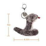 Cute Apricot Lamb Plush Keychain for Kids