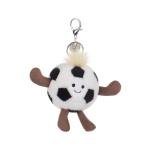 Apricot Lamb Football Plush Keychain for Kids
