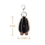 Cute Apricot Lamb Plush Keychain for Kids