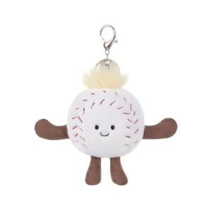 Cute Apricot Lamb Plush Keychain for Kids