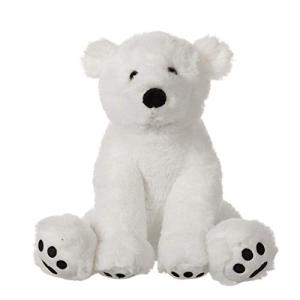 Cuddly 8-Inch White Polar Bear Plush Toy