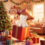 Cream Apricot Lamb Plush Teddy Bear 8 Inches