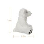 Cuddly 8-Inch White Polar Bear Plush Toy