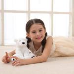 Cuddly 8-Inch White Polar Bear Plush Toy