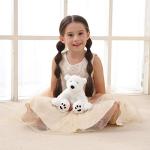 Cuddly 8-Inch White Polar Bear Plush Toy