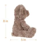 Gray Apricot Lamb Plush Stuffed Animal - 8 Inches