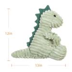 Cuddly Apricot Lamb and Matcha Dinosaur Plush Toy