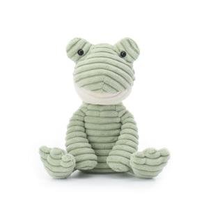 Apricot Lamb Plush Corduroy Frog Soft Toy
