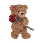 Apricot Lamb Plush Teddy Bear with Roses 8