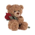 Apricot Lamb Plush Teddy Bear with Roses 8