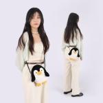 Apricot Lamb Amuseable Penguin Plush Crossbody Purse