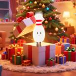 Apricot Lamb Bowling Plush Toy for Kids