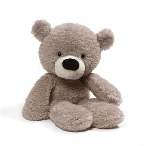 GUND Fuzzy Gray Teddy Bear Plush Toy