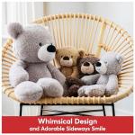 GUND Fuzzy Gray Teddy Bear Plush Toy