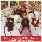 GUND Fuzzy Gray Teddy Bear Plush Toy