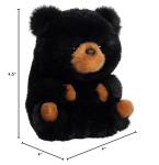 Aurora Black Bear Rolly Pet™ Stuffed Animal