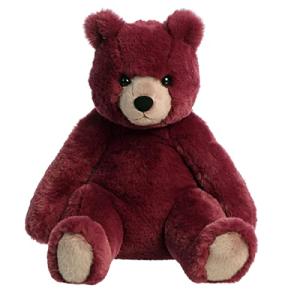 Aurora 15.5" Burgundy Humphrey Bear Plush Toy