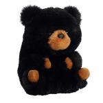 Aurora Black Bear Rolly Pet™ Stuffed Animal